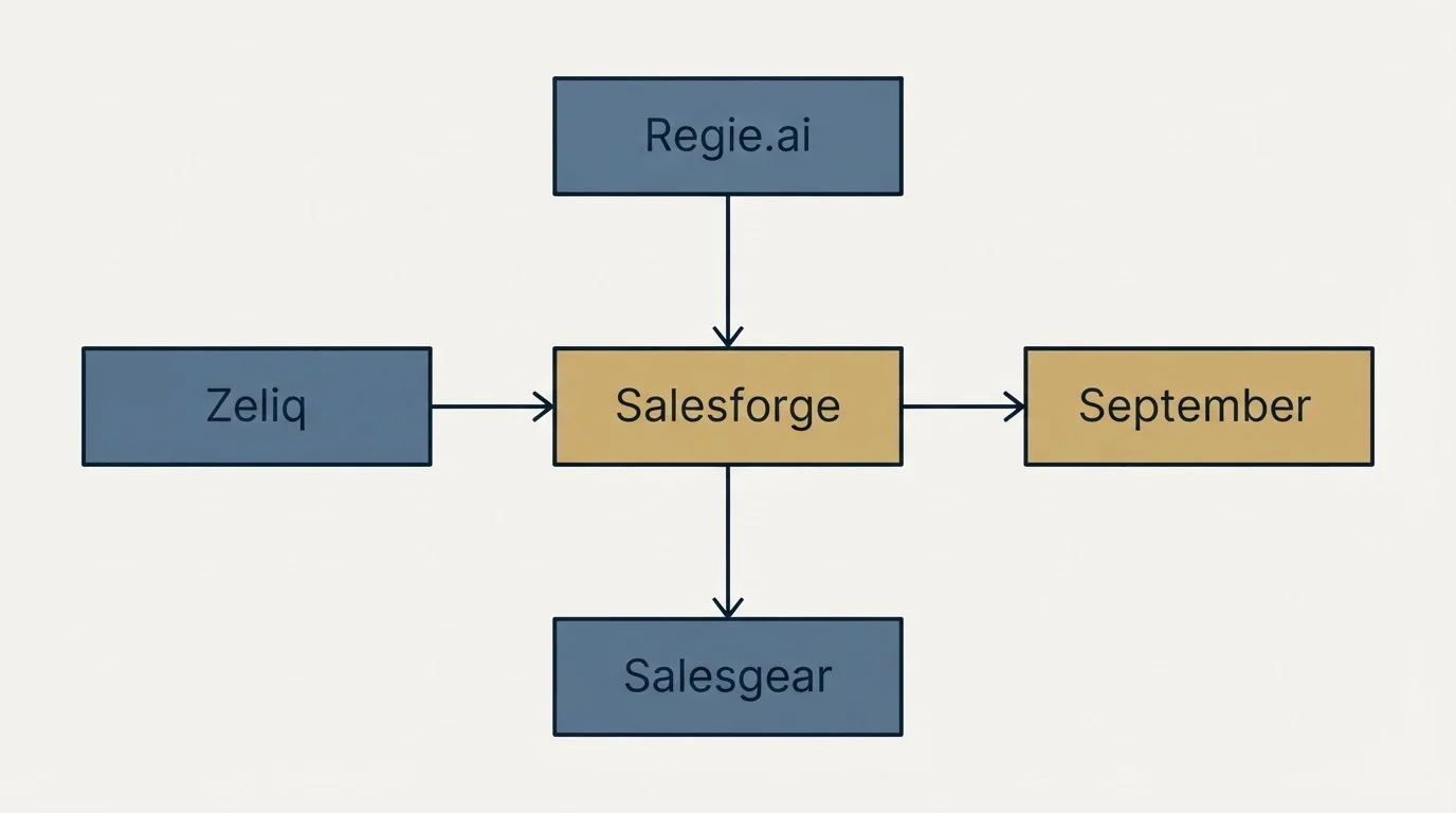Schematic: Final Recommendation (Salesforge, Regie.ai, Salesgear, Zeliq)