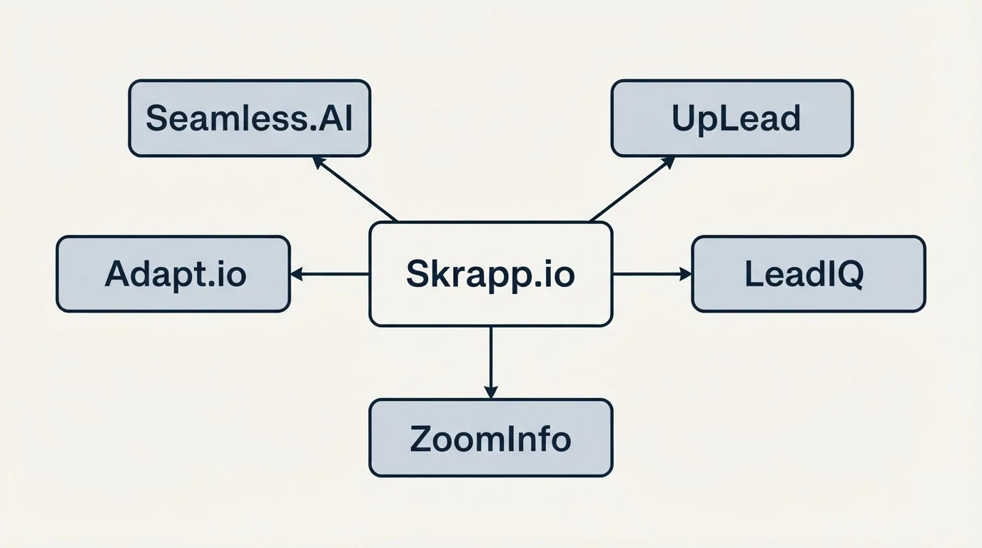 Schematic: Final Recommendation (Skrapp.io, Seamless.AI, UpLead, Adapt.io)