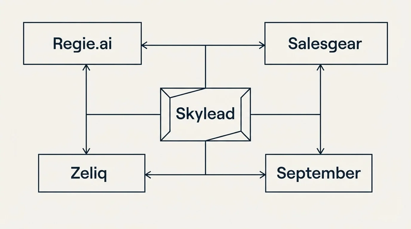 Schematic: Final Recommendation (Skylead, Regie.ai, Salesgear, Zeliq)