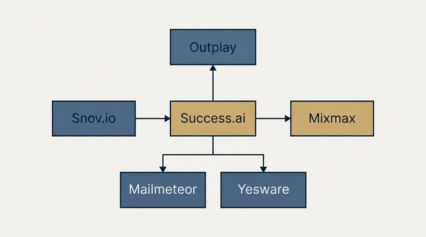 Schematic: Final Recommendation (Success.ai, Snov.io, Mixmax, Outplay)