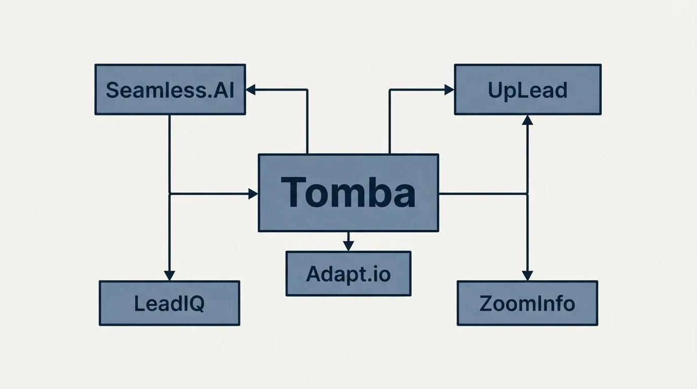 Schematic: Final Recommendation (Tomba, Seamless.AI, UpLead, Adapt.io)