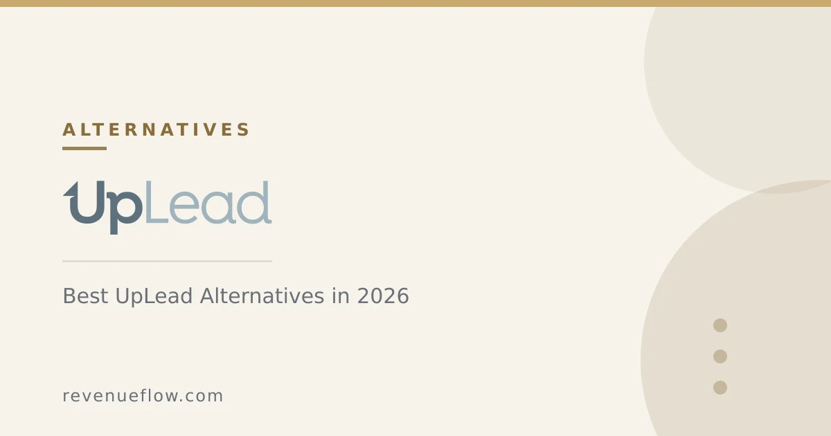 Branded cover: Best UpLead Alternatives in 2026