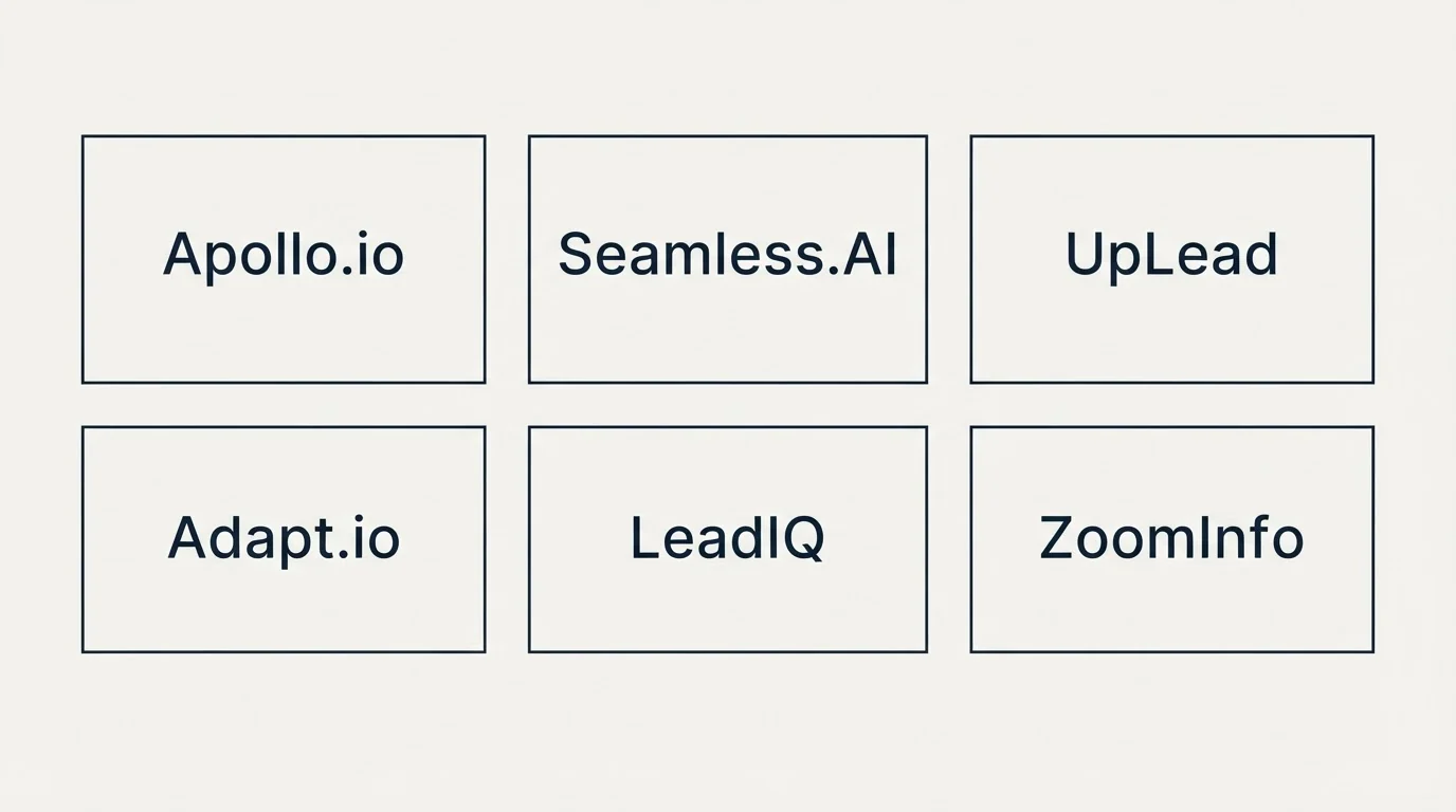 Schematic: Final Recommendation (Apollo.io, Seamless.AI, UpLead, Adapt.io)