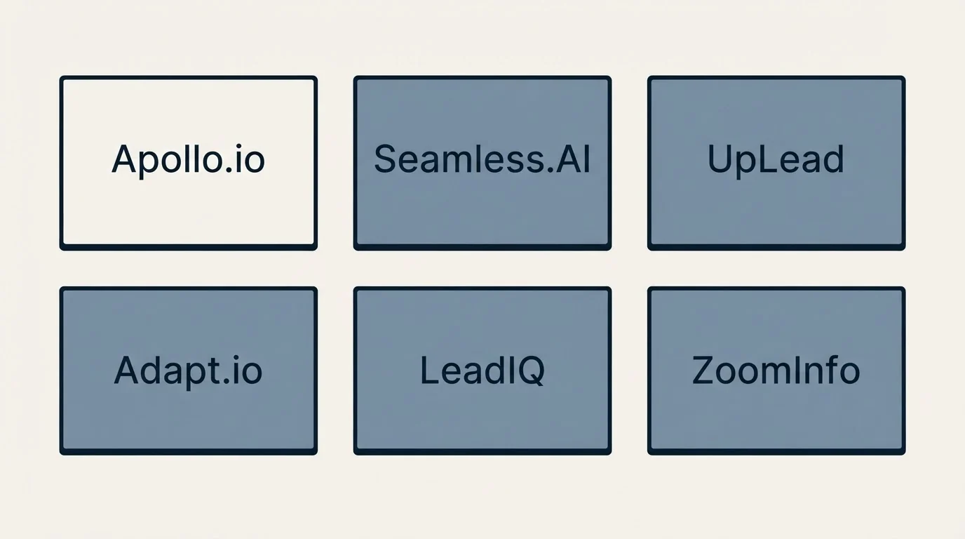 Schematic: Final Recommendation (Apollo.io, Seamless.AI, UpLead, Adapt.io)