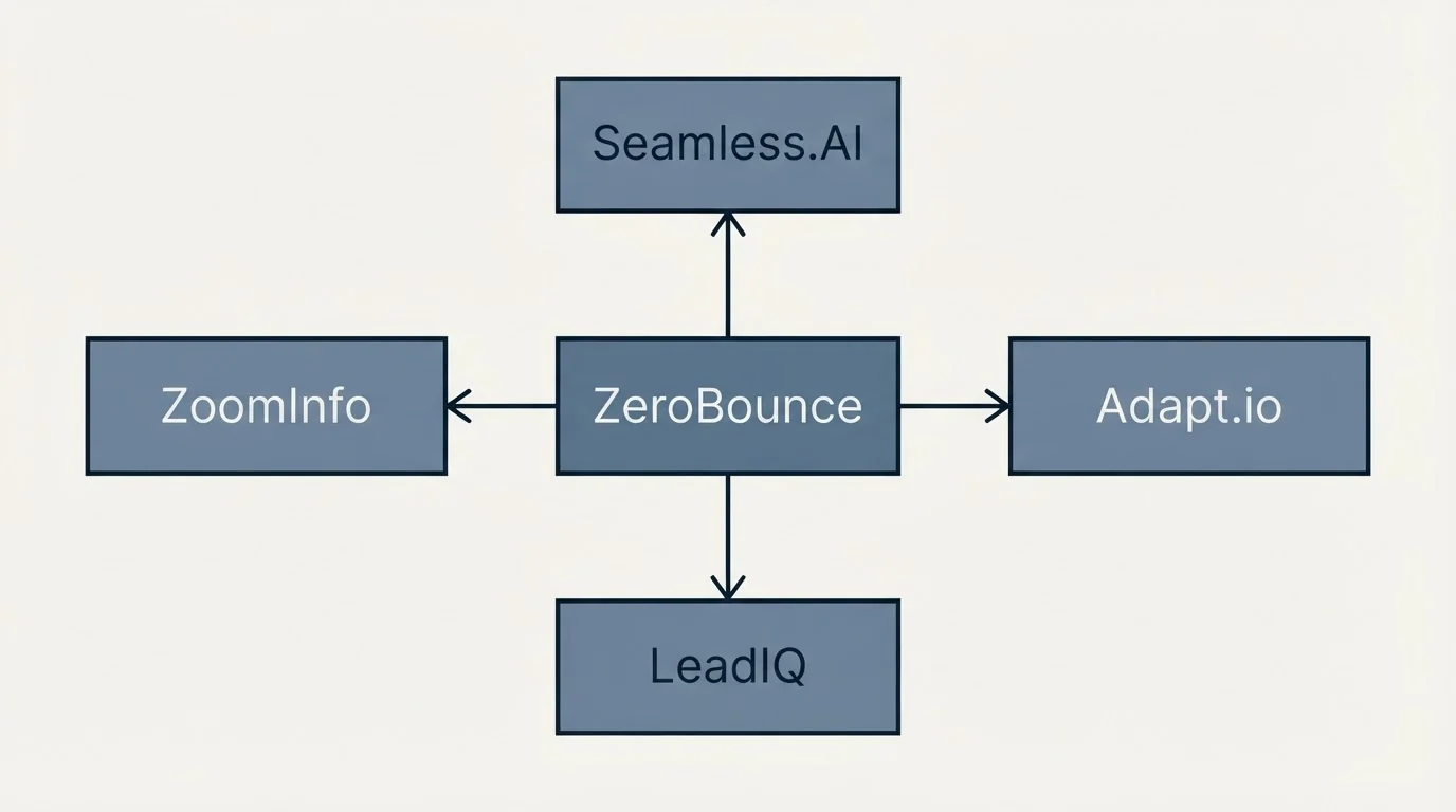 Schematic: Final Recommendation (ZeroBounce, Seamless.AI, UpLead, Adapt.io)