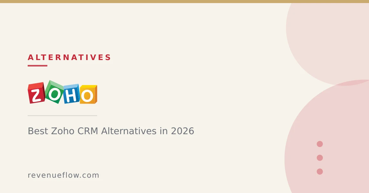 Branded cover: Best Zoho CRM Alternatives in 2026