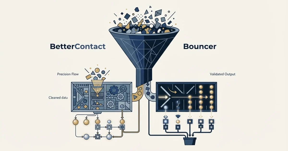Editorial illustration for BetterContact vs Bouncer