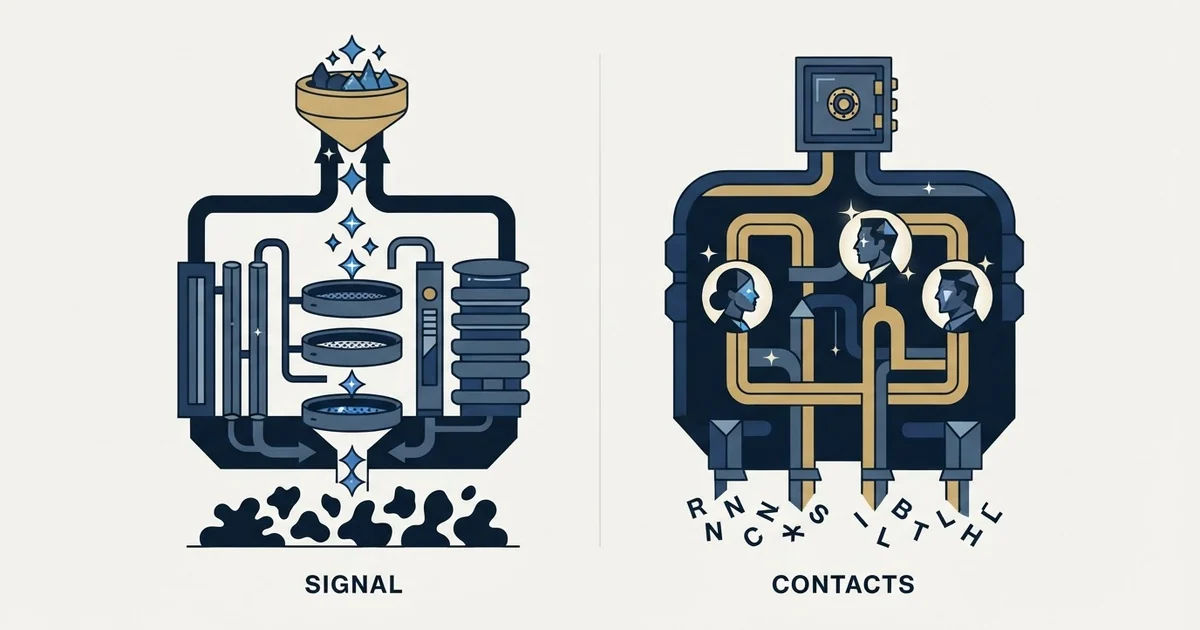 Editorial illustration for BetterContact vs Coresignal