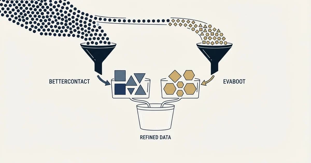 Editorial illustration for BetterContact vs Evaboot