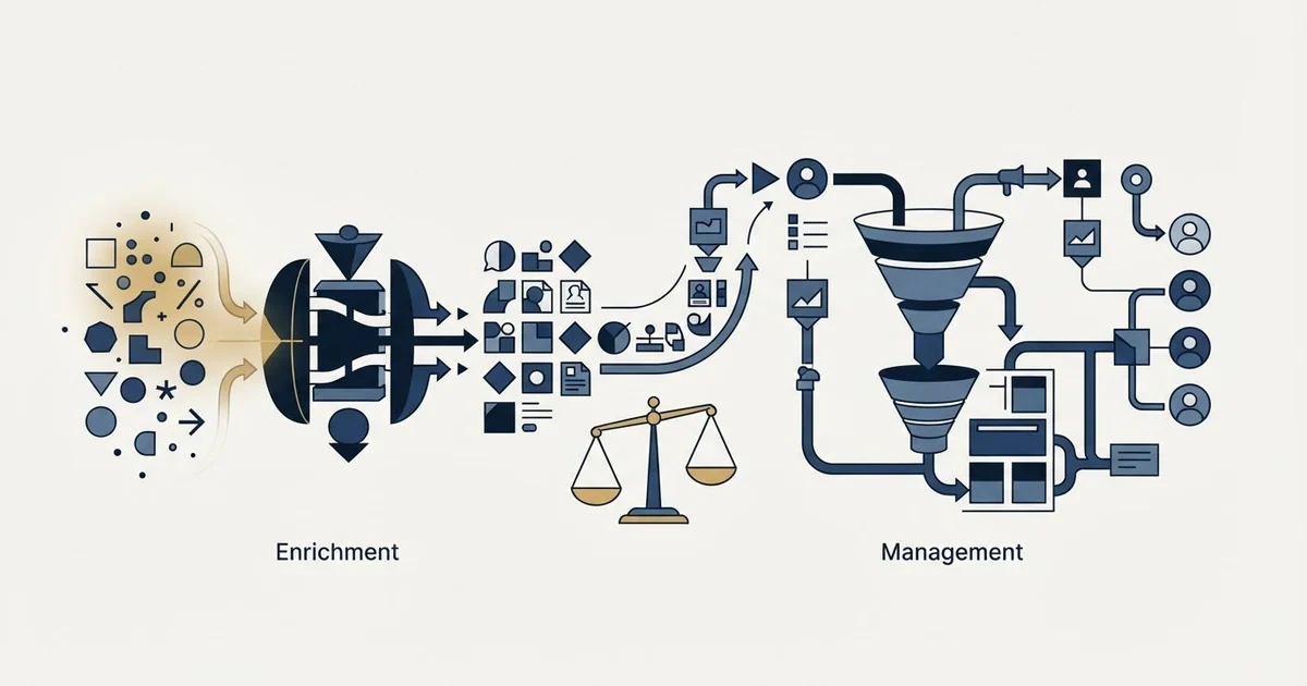 Editorial illustration for BetterContact vs Freshsales