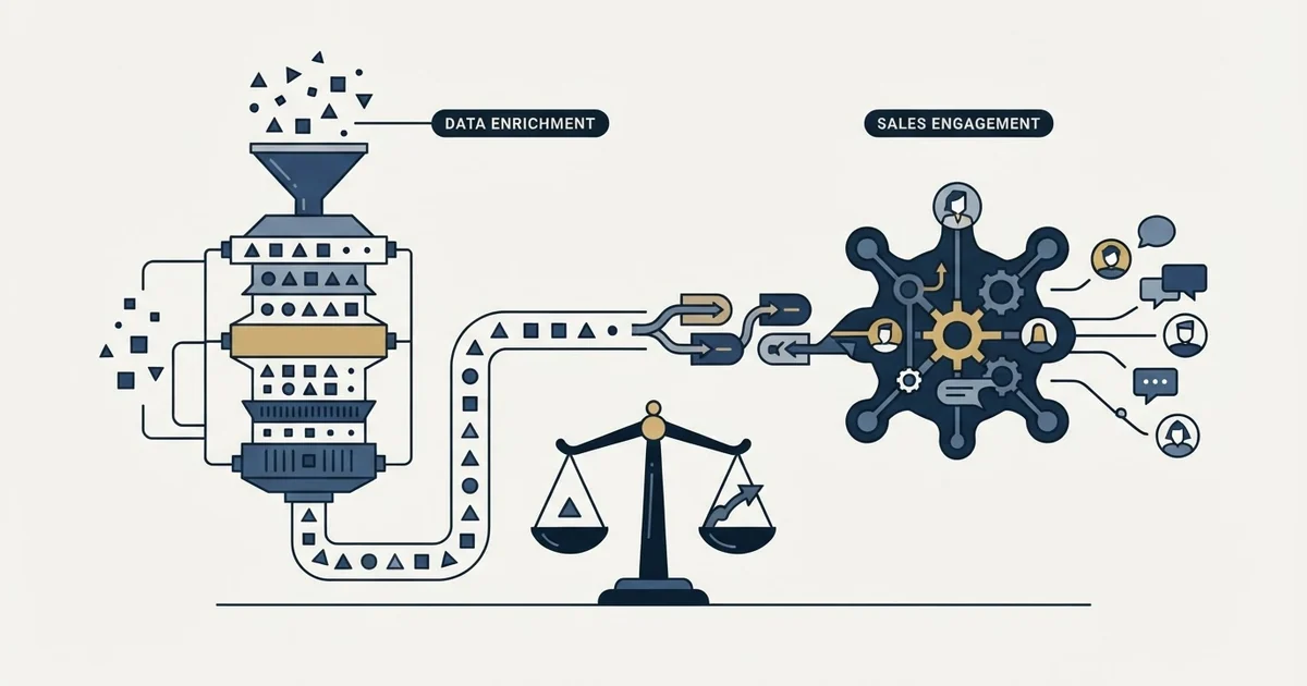 Editorial illustration for BetterContact vs Humanlinker