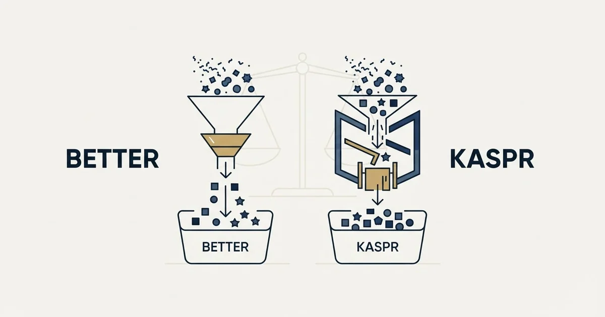 Editorial illustration for BetterContact vs Kaspr