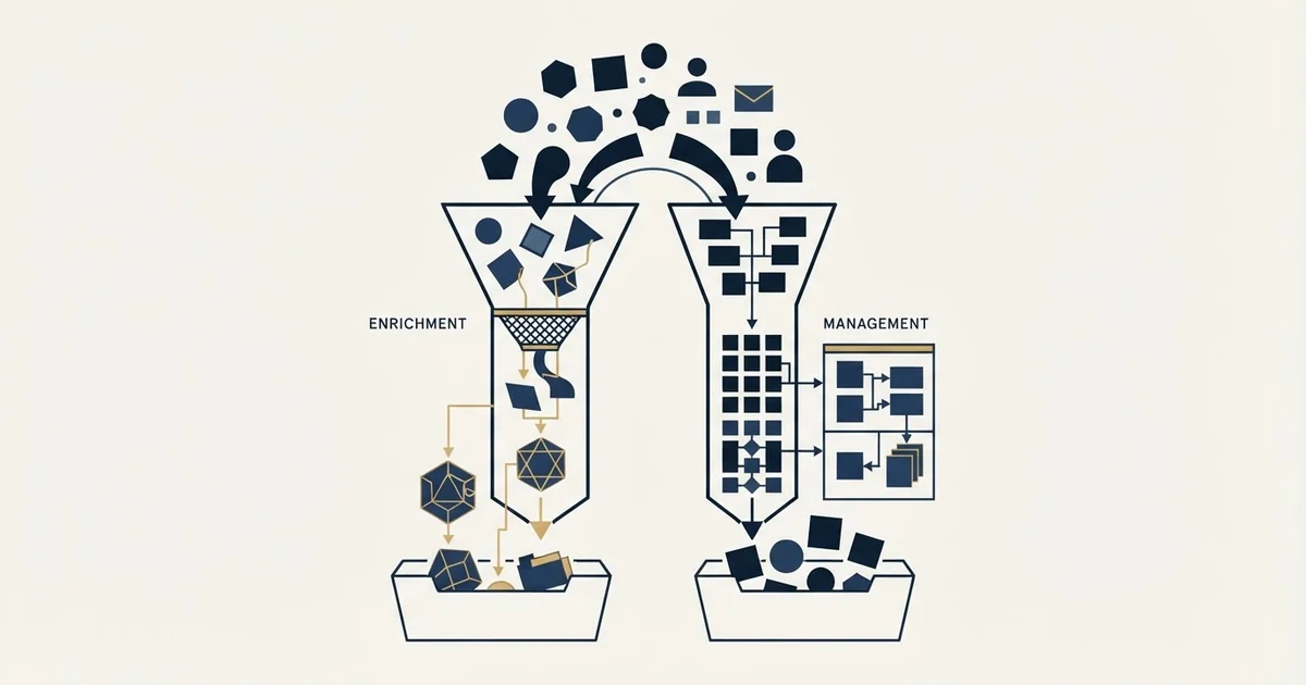 Editorial illustration for BetterContact vs Monday CRM