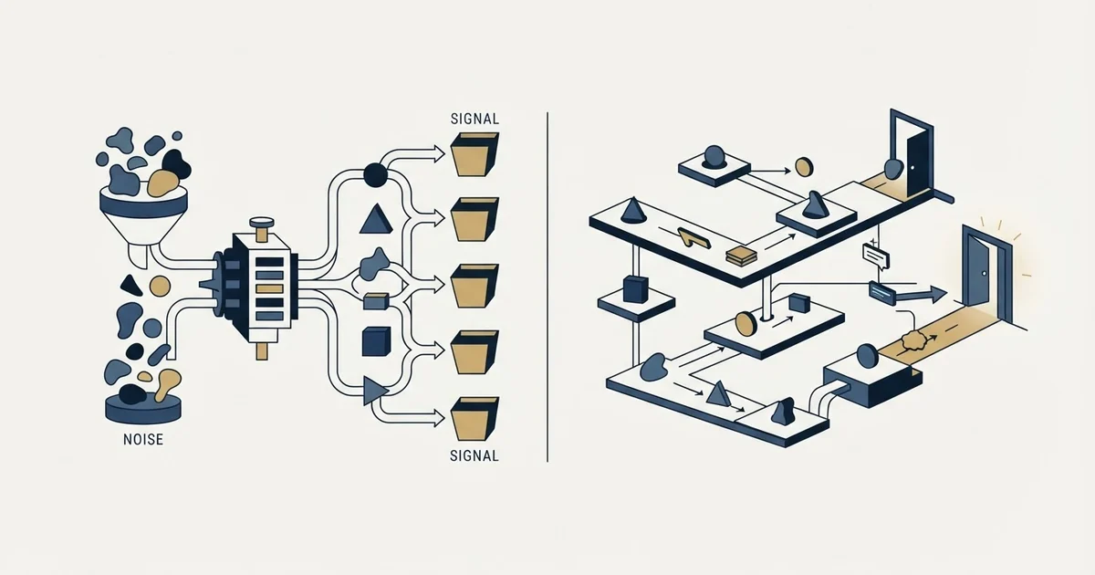 Editorial illustration for BetterContact vs Overloop AI