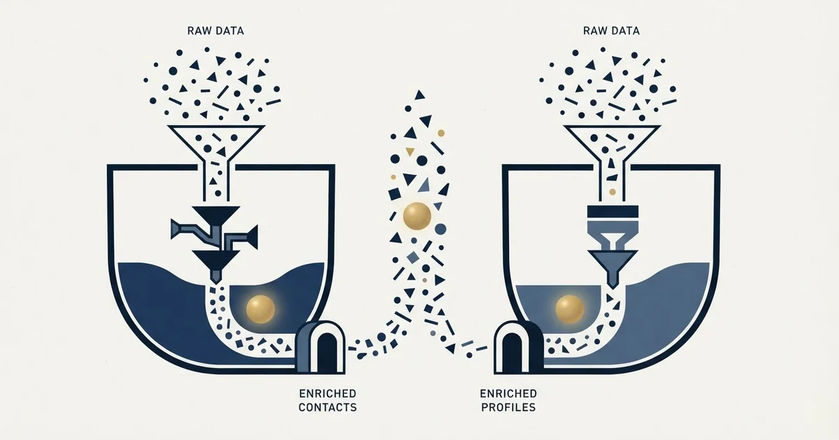 Editorial illustration for BetterContact vs People Data Labs
