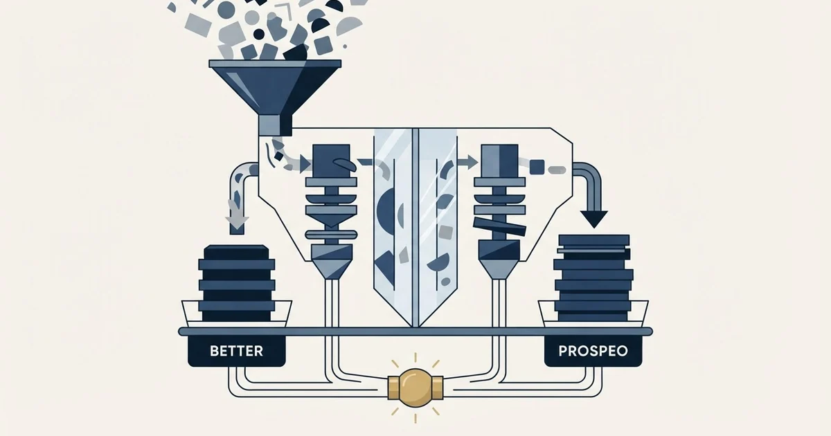 Editorial illustration for BetterContact vs Prospeo