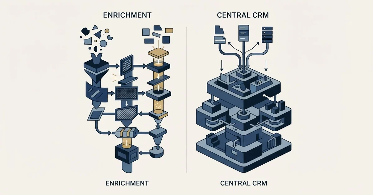 Editorial illustration for BetterContact vs Salesforce