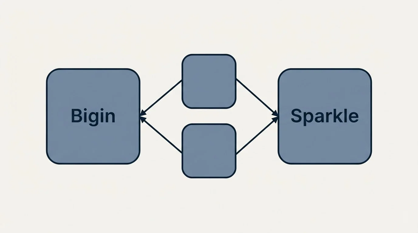 Integration schematic: Integration Ecosystem (Bigin, Sparkle)
