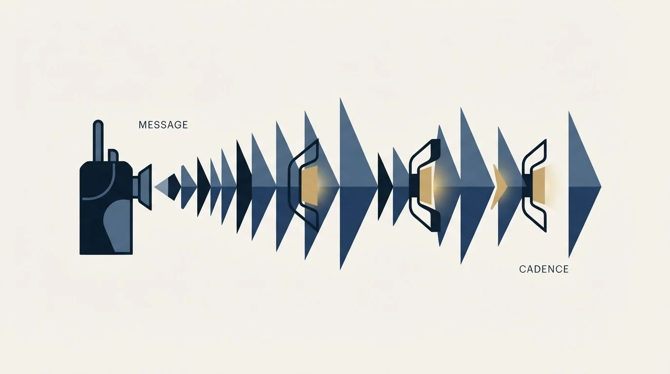 Section illustration: Message and cadence