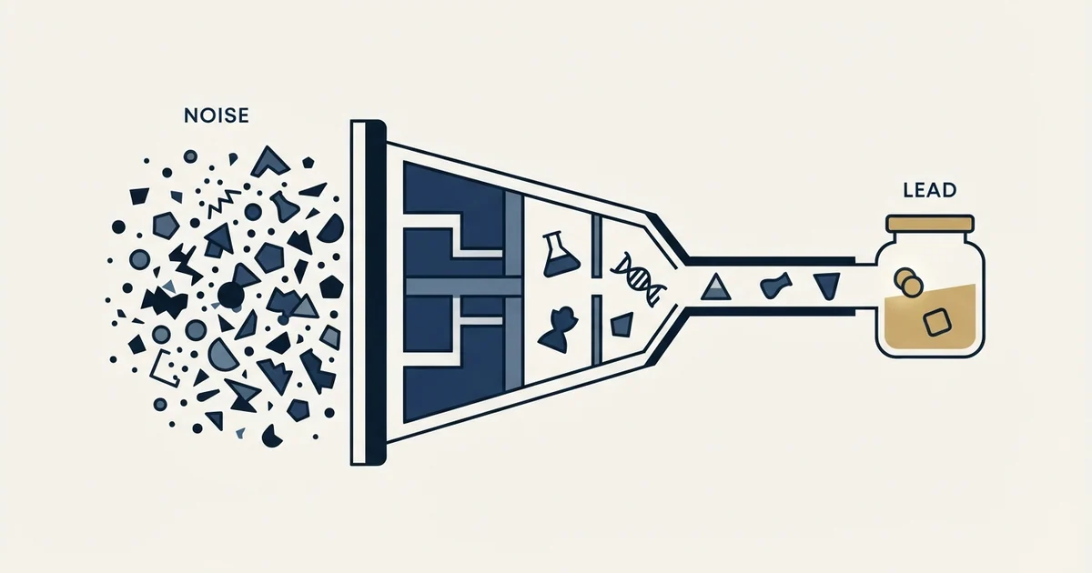 Editorial illustration for Biotech Lead Generation
