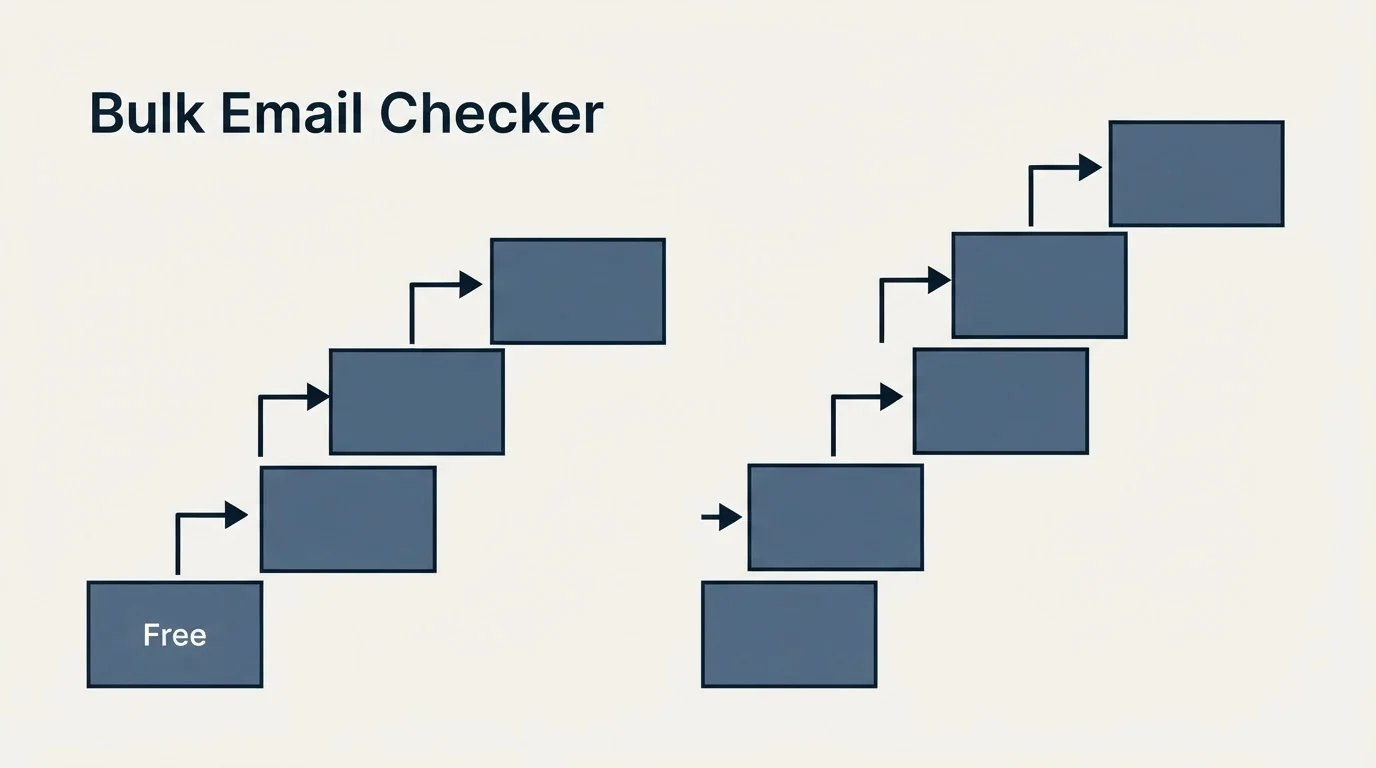 Pricing ladder: Pricing Comparison (Bulk Email Checker, Free)