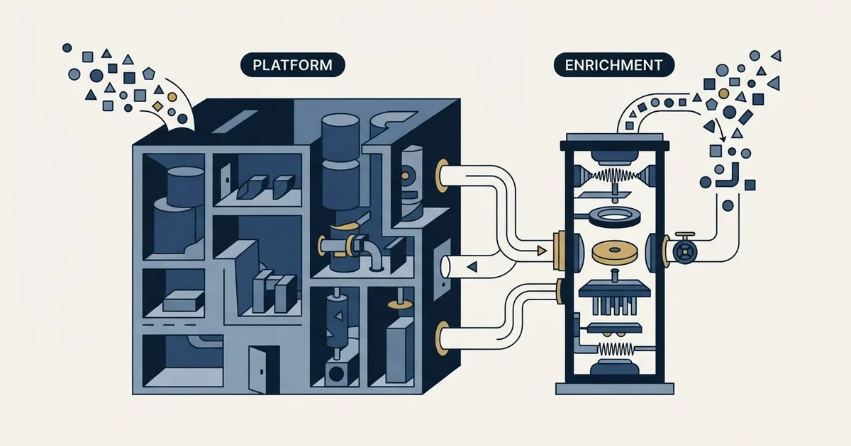 Editorial illustration for Bitrix24 vs Clearbit