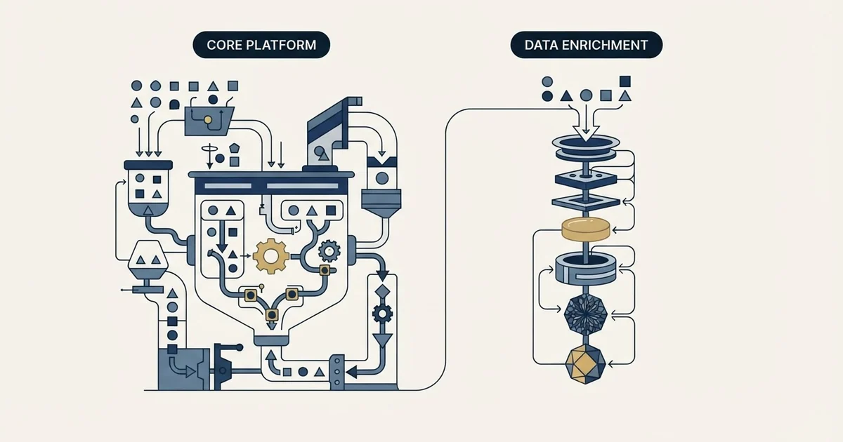 Editorial illustration for Bitrix24 vs CompanyEnrich