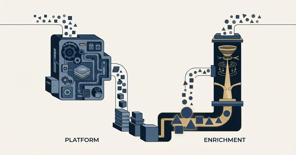 Editorial illustration for Bitrix24 vs Coresignal