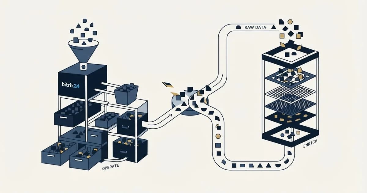 Editorial illustration for Bitrix24 vs Datanyze