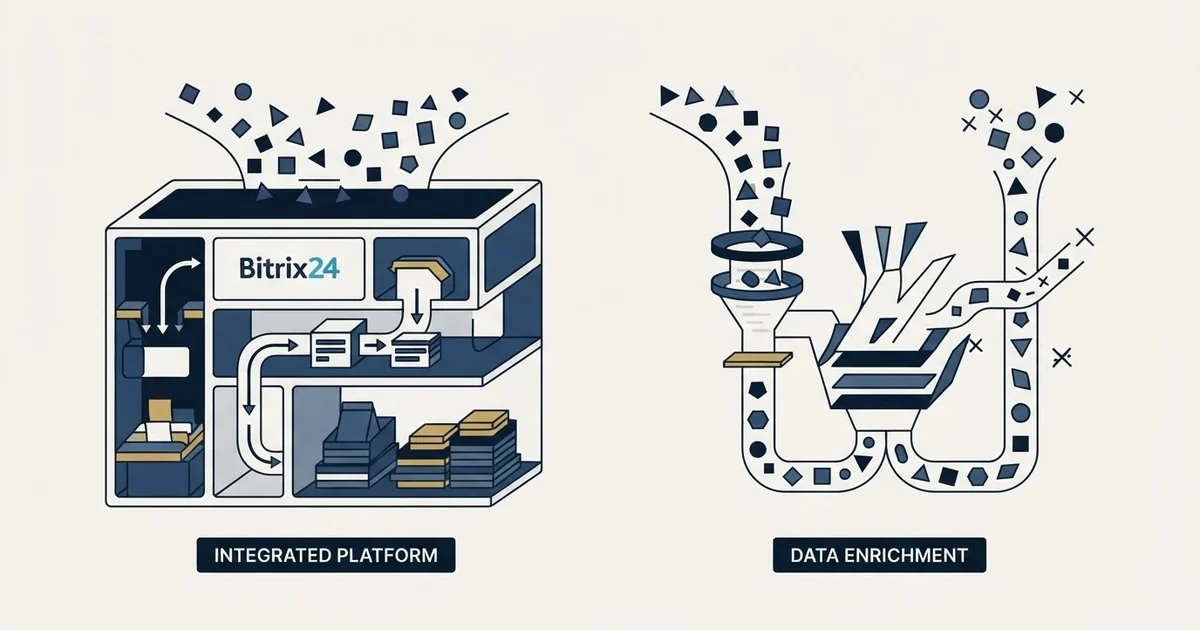 Editorial illustration for Bitrix24 vs Emailable