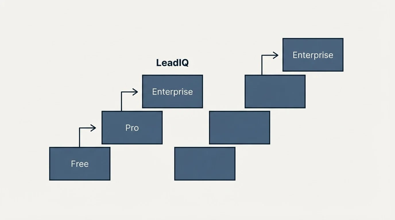 Pricing ladder: Pricing Comparison (LeadIQ, Free, Pro, Enterprise)