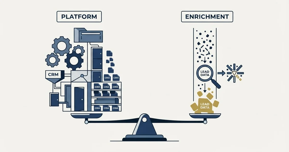 Editorial illustration for Bitrix24 vs LeadMagic