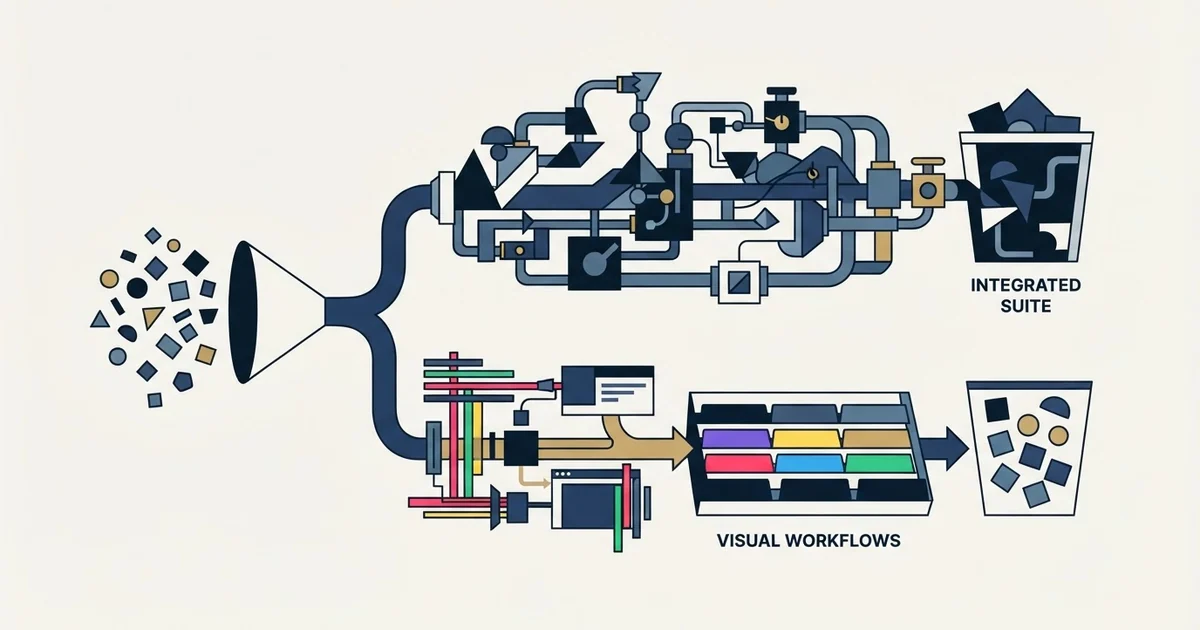 Editorial illustration for Bitrix24 vs Monday CRM