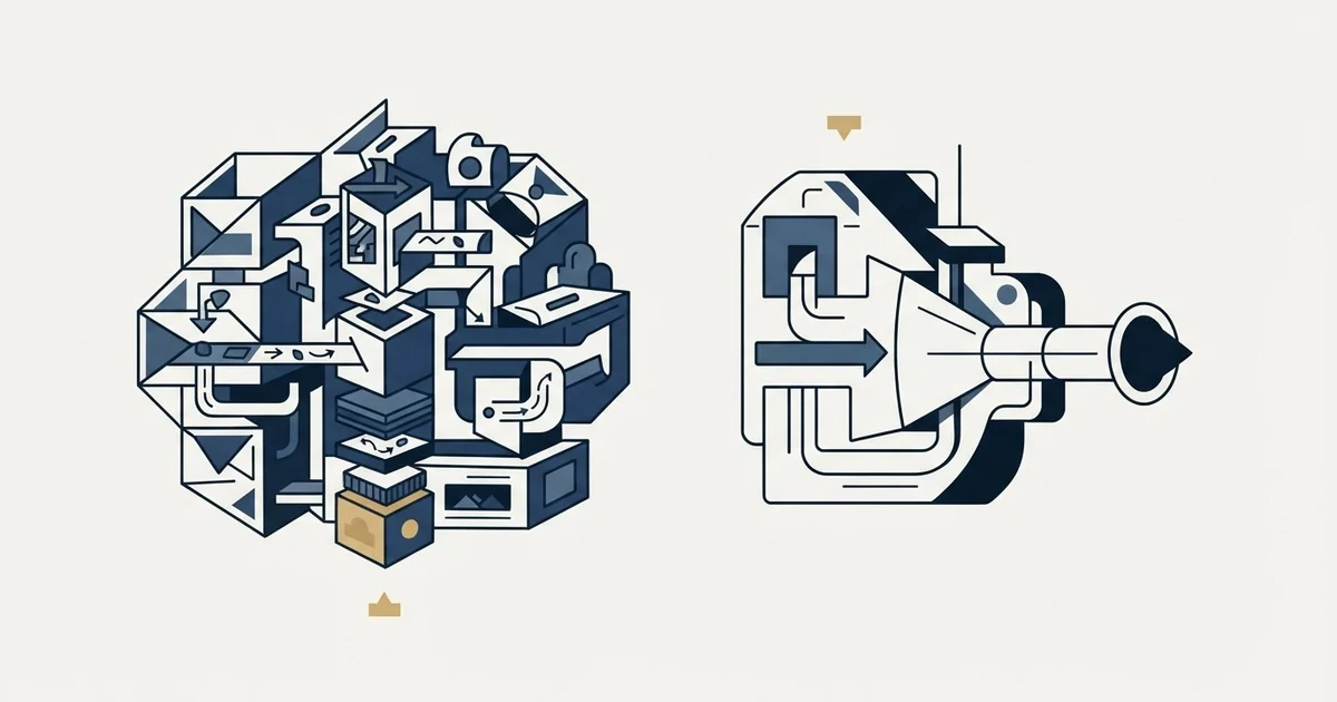 Editorial illustration for Bitrix24 vs Pipedrive