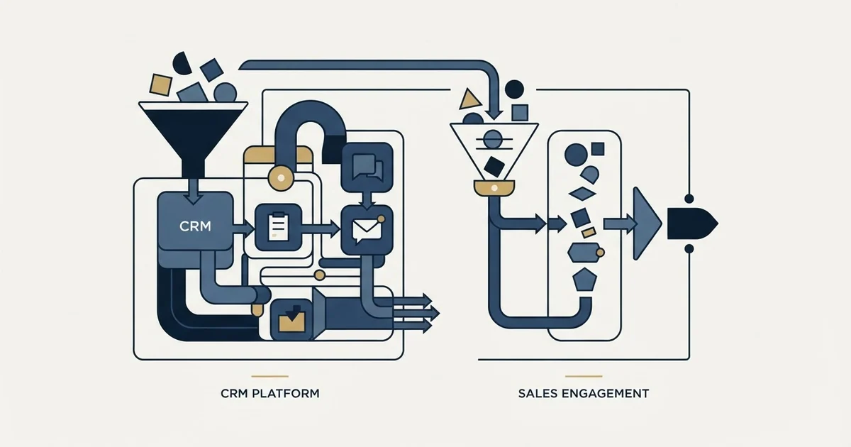 Editorial illustration for Bitrix24 vs Salesflow