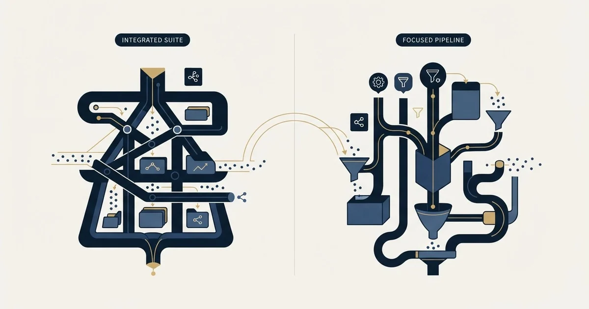 Editorial illustration for Bitrix24 vs Salesmate