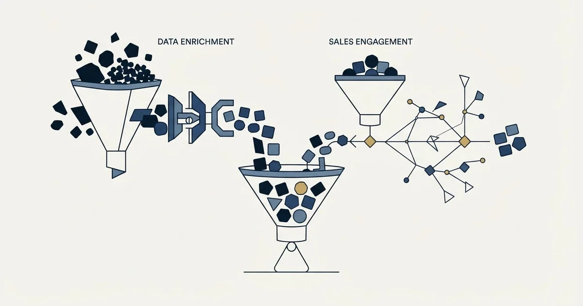 Side-by-side panels: Bookyourdata vs Leadspicker (Data Enrichment Tool, Sales Engagement Platform)