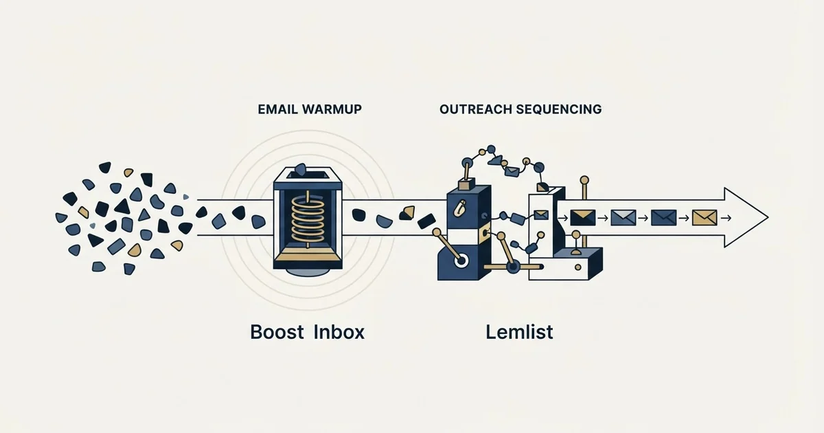 Editorial illustration for Boost Inbox vs Lemlist