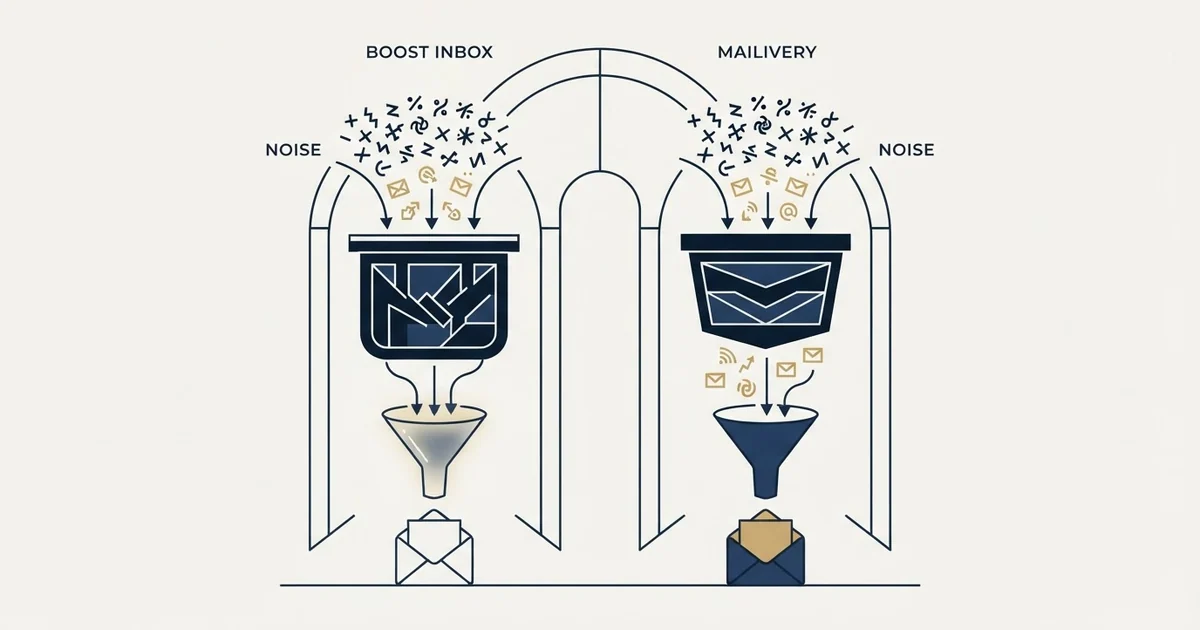 Editorial illustration for Boost Inbox vs Mailivery