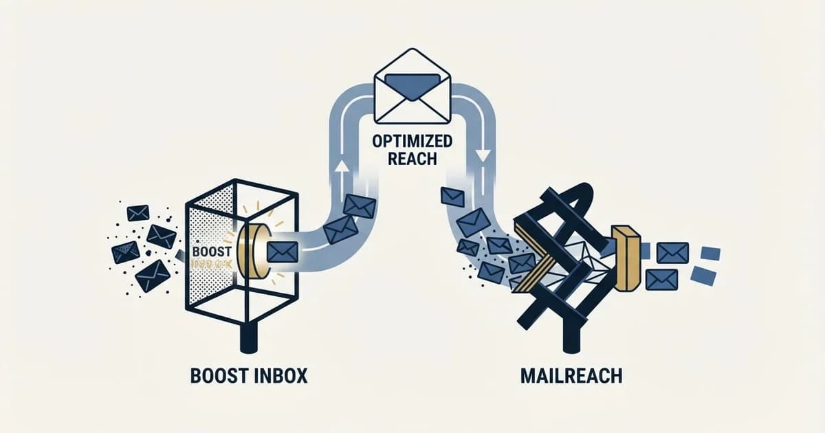 Editorial illustration for Boost Inbox vs Mailreach