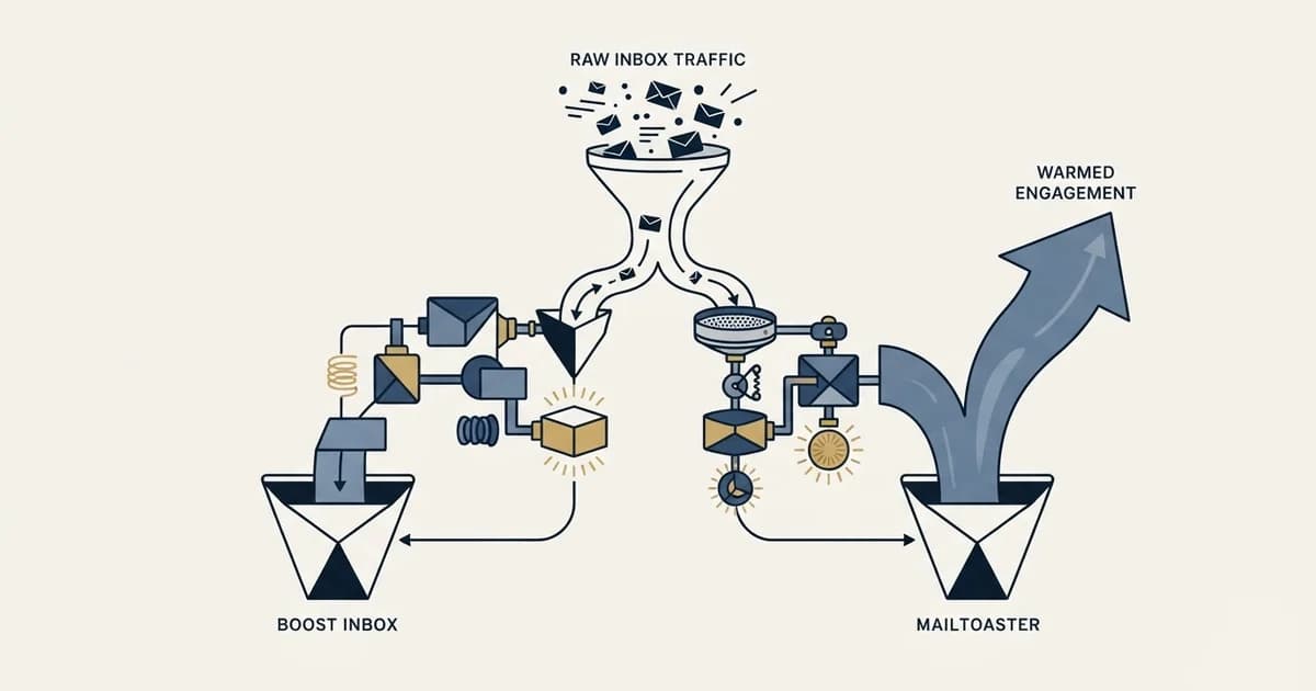 Editorial illustration for Boost Inbox vs MailToaster