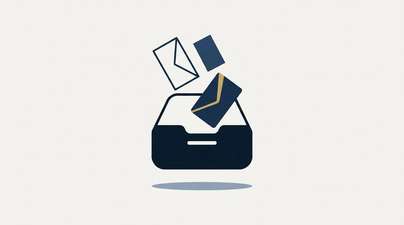 Section illustration: Three things that arrive in the same folder and are