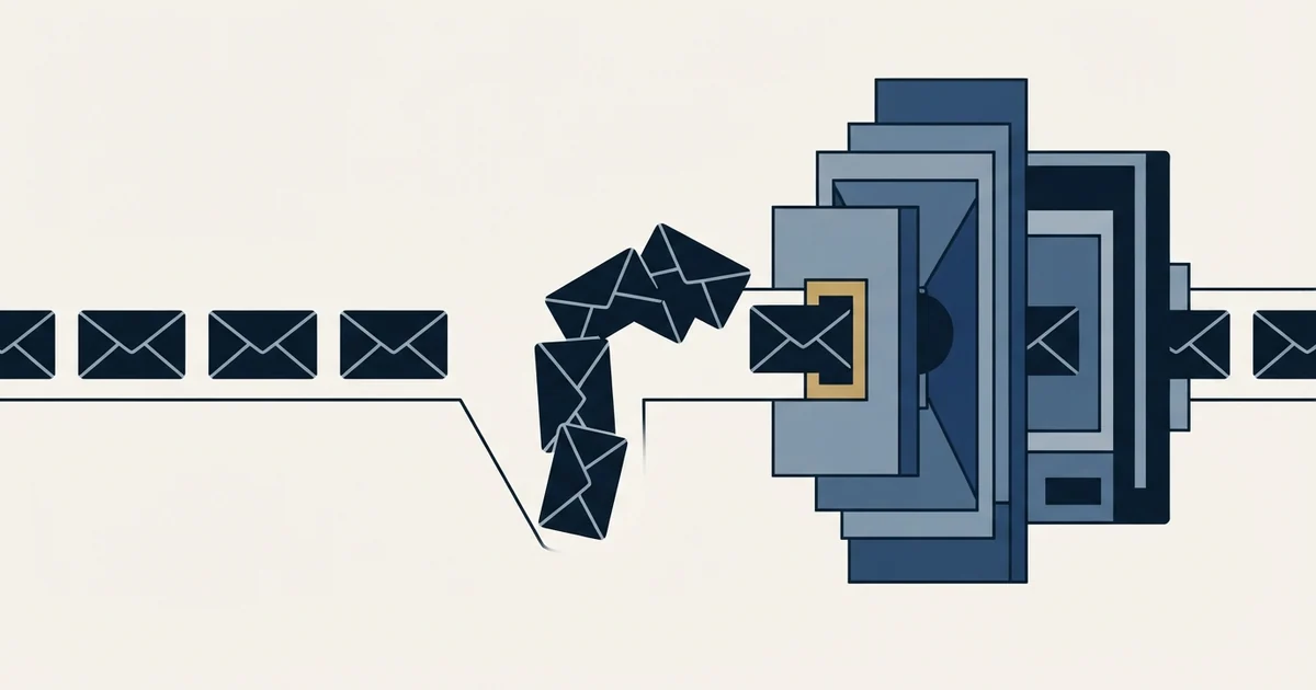 Editorial illustration for Bounce Back Email for B2B Teams