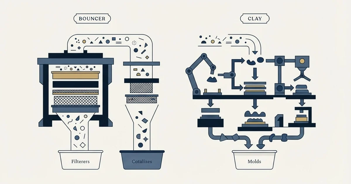 Editorial illustration for Bouncer vs Clay