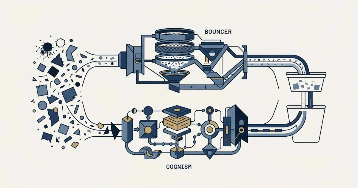 Editorial illustration for Bouncer vs Cognism