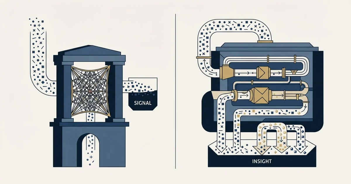 Editorial illustration for Bouncer vs Crustdata