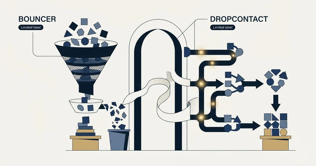 Editorial illustration for Bouncer vs Dropcontact