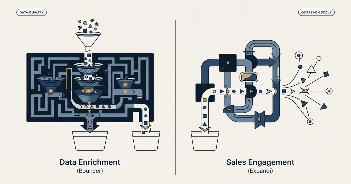 Editorial illustration for Bouncer vs Expandi