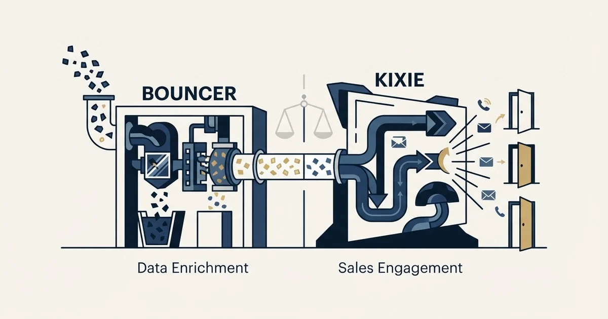Editorial illustration for Bouncer vs Kixie