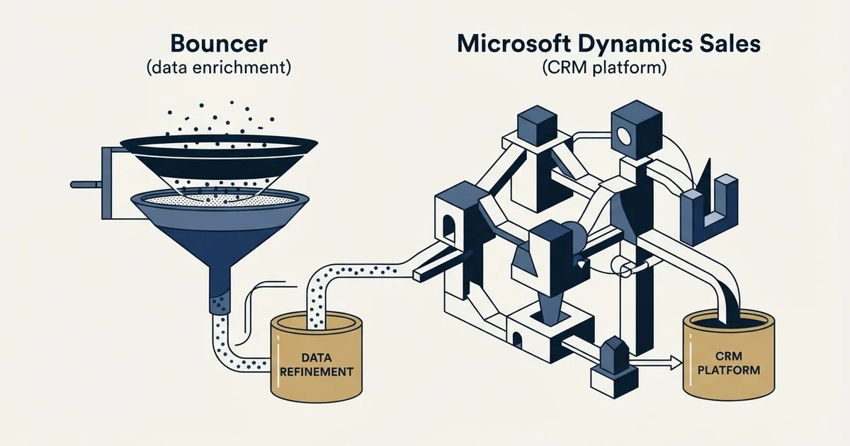 Editorial illustration for Bouncer vs Microsoft Dynamics Sales